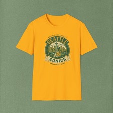 Seattle Sonics Basketball Club T-Shirt | Vintage Team Logo