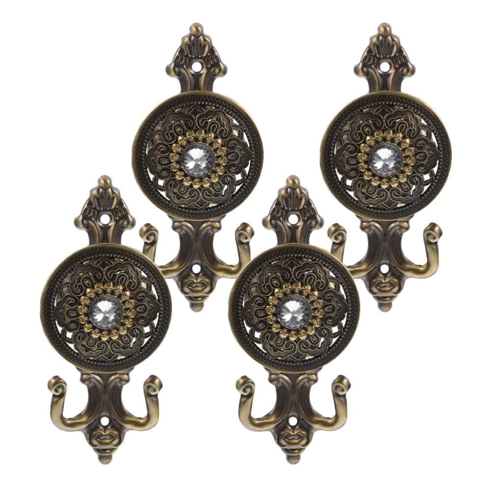 VETEMENTS Set 4 pezzi ganci strass appendiabiti ganci appendiabiti montaggio a parete vintage