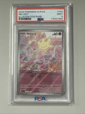 Pokémon Stellar Crown Milcery Illustration Rare 152/142 Psa 9 | eBay