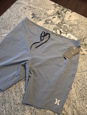 NWT Hurley One And Only 20" Board Shorts Swim Trunks Gray Phantom Size 40 P94