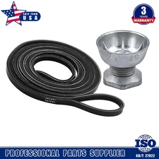 341241 Dryer Belt &8066184 Motor Pulley FIT for Whirlpool W10290525 PS11744884