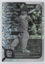 2022 Bowman Chrome Black & White Mini-Diamond Refractor /199 Dylan Carlson 0c2
