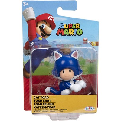 Jakks Pacific Toys - Super Mario Nintendo Figure - CAT TOAD (2 inch) - New