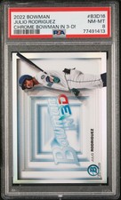 2022 Bowman Julio Rodriguez Chrome In 3D PSA 8