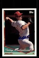 Signed Baseball Card Auto Terry Mulholland 1994 Topps #170 Philadelphia Phillies