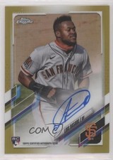 2021 Topps Chrome Rookie Auto Gold Refractor 20/50 Luis Basabe #RA-LB Auto i5f