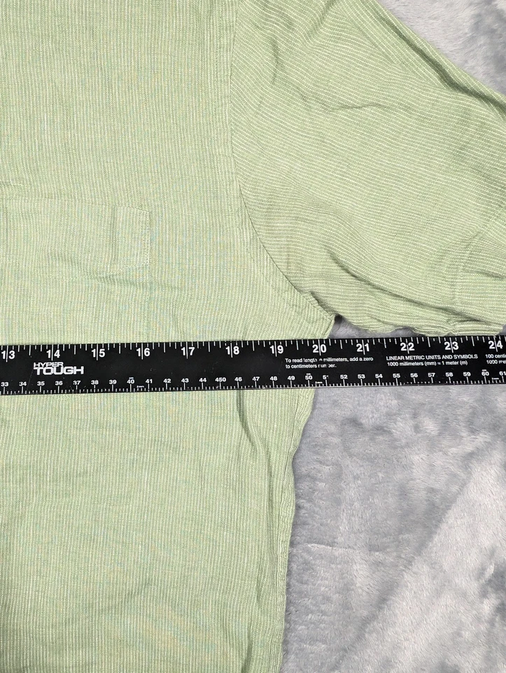UNTUCKit Shirt Mens Medium Linen Short Sleeve Button Front Wrinkle Resistant - Image 3 of 4