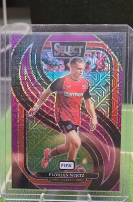 2024-25 Panini Select Fifa - Mezzanine Florian Wirtz #129 Purple Mojo Prizm