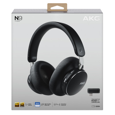 AKG N9 Hybrid Wireless Over Ear Headphones ANC Hi-Res Spatial Audio USB-C