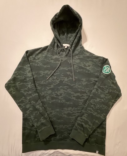 Peter Millar Crown Lava Wash Camo Pullover Hoodie Mens Large Sweater MF23K45B