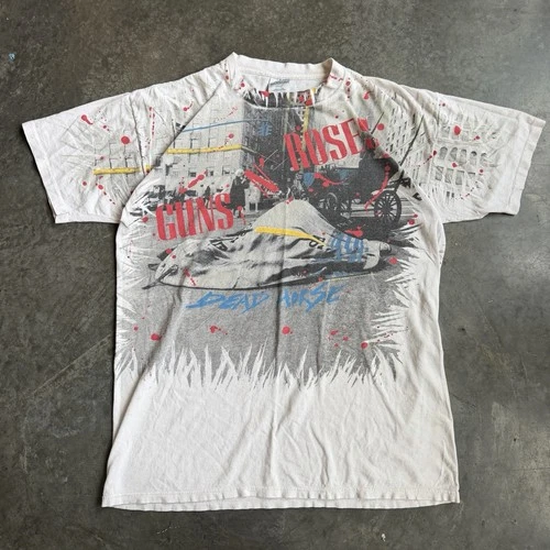 90s Guns N’ Roses Dead Horse Tour AOP Shirt Men 1990s vintage concert t-shirt, vintage, size XL, single stitch, B+ condition