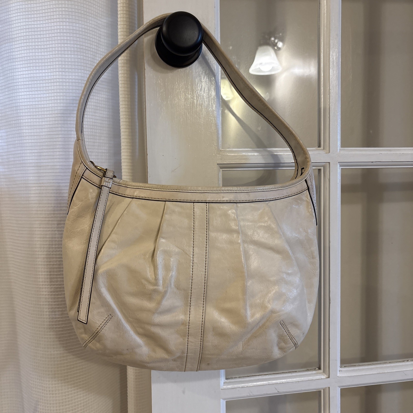 COACH Project Bag - Ivory Leather Hobo Shoulder Handbag
