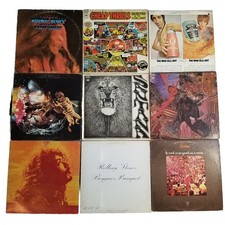 Heavy Metal Classic Rock Lot 9 LP Vinyl Records The Who Santana Janis Joplin