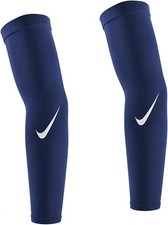 NIKE Pro Dri-FIT Football Sleeves - Navy / Wh...
