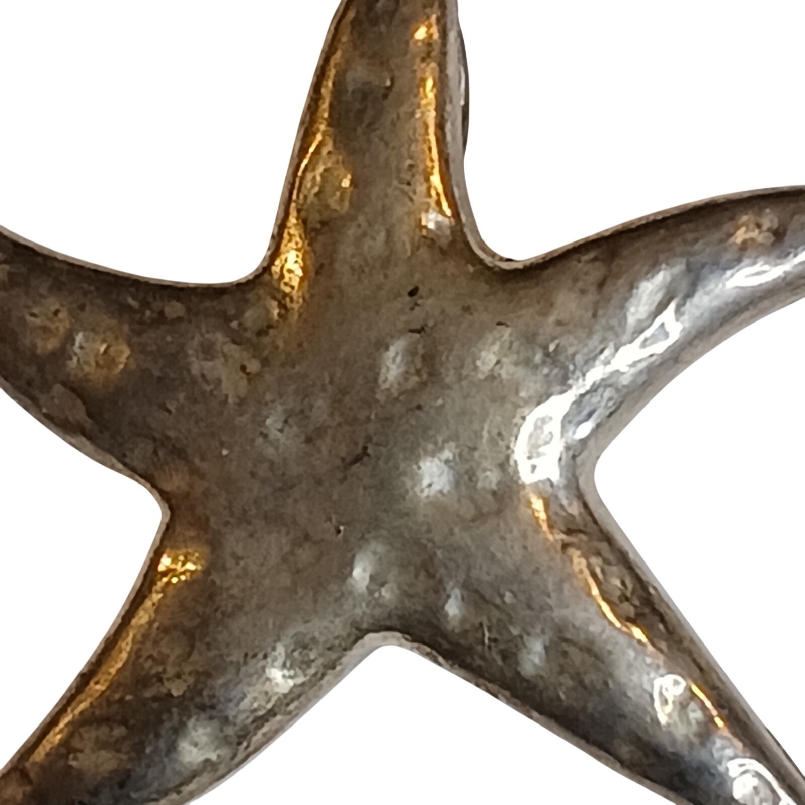 Rustic Starfish Statement Pendant Distressed Naut… - image 3