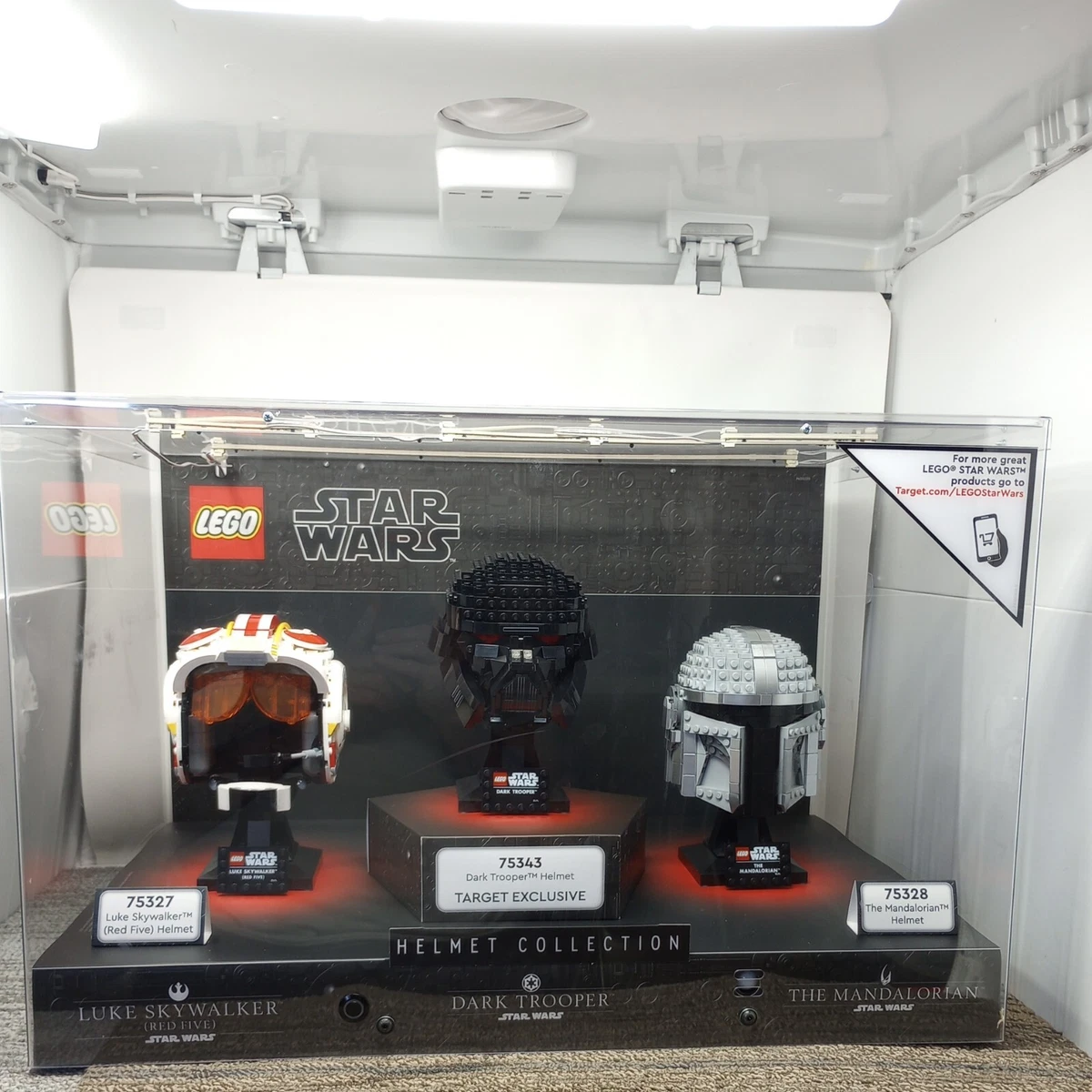 Star Wars Lego Helmet Collection DISPLAY 75327 75343 75328