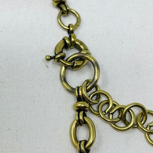 Kelsey Ryane Collection Silpada Necklace Wanderlust Swarovski Crystal Horn Brass - Picture 7 of 12