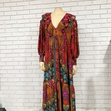 Farm Rio Women’s Yawanawa Stripes Ankle Dress - Size Small