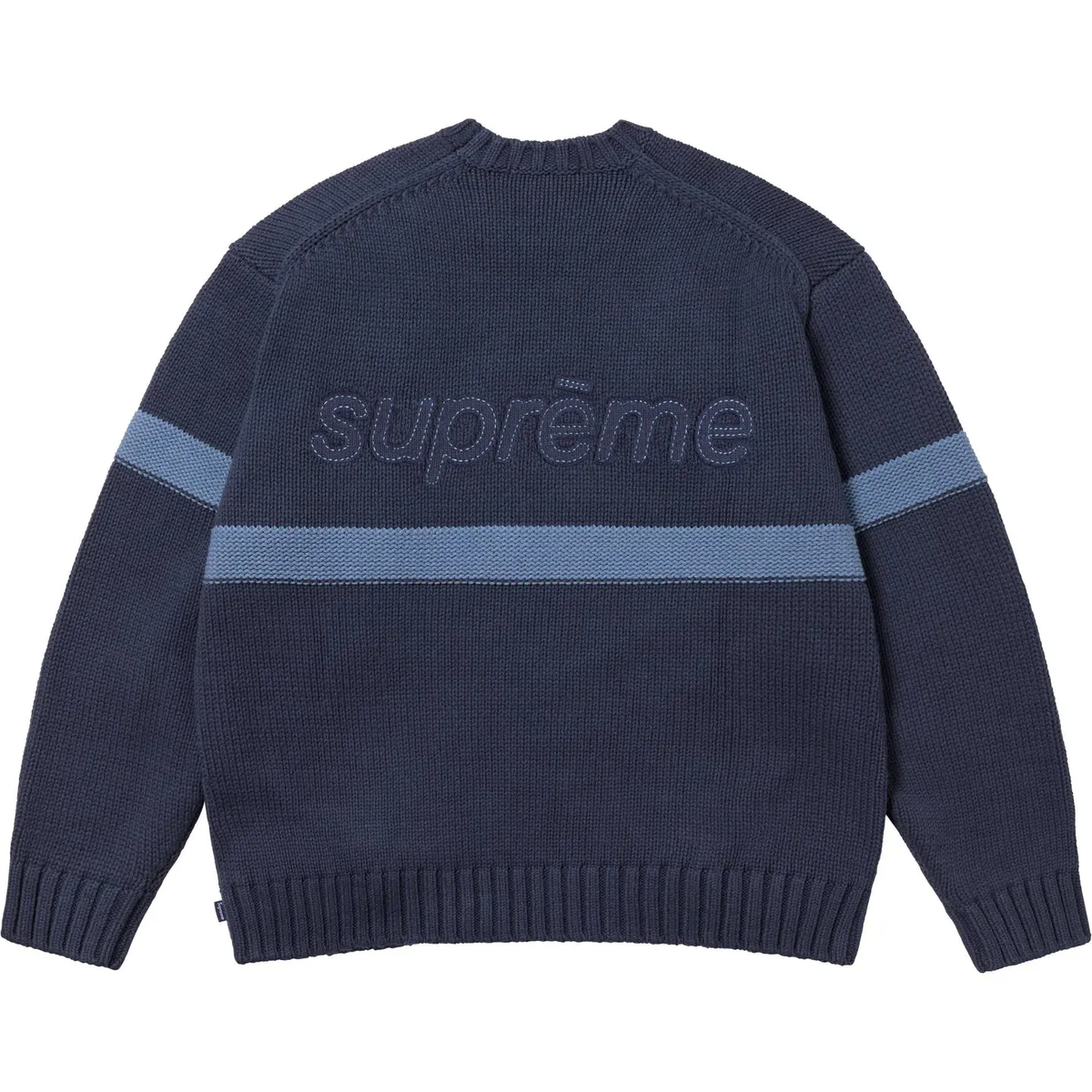 supreme Tonal Appliqué Sweater Brown XL Supreme Tonal Applique Sweater Black Navy Brown Pink 4colors
