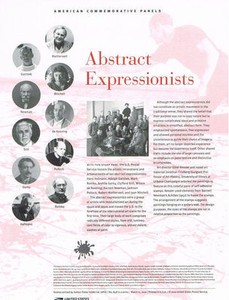 848-44c-Abstract-Expressionists-4444-USPS-Commemorative-Stamp-Panel