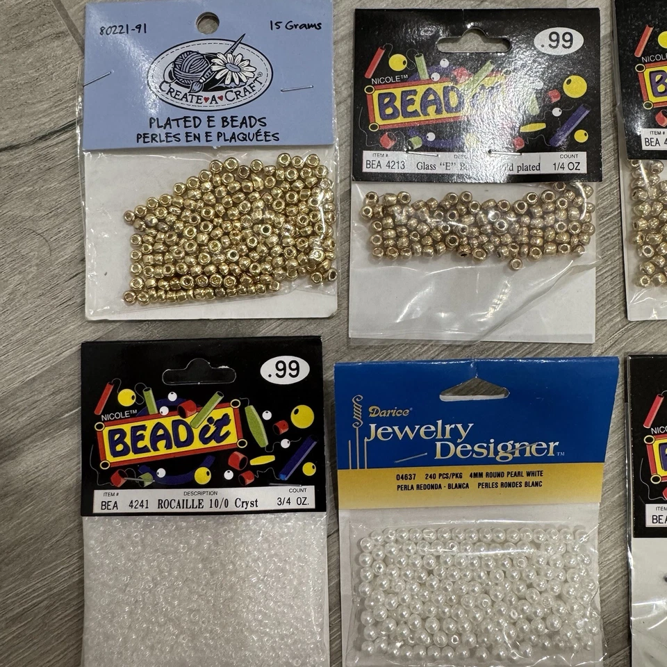 Lote De Cuentas De Colección/Nuevo para Joyería, Artesanía, 25 Paquetes, CUENTAS Foto 4 de 4