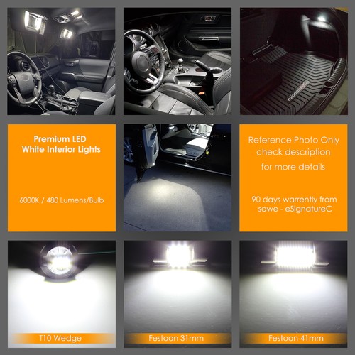 Kit de paquete interior de 19 luces LED ultra blancas para Toyota Sienna 2011-2024 - Imagen 3 de 8