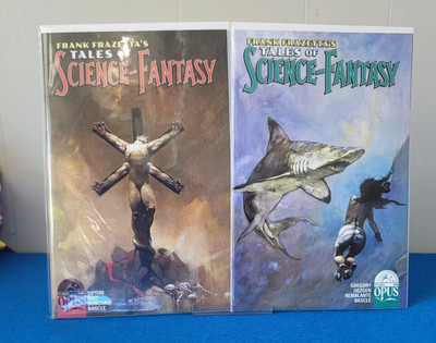 Frank Frazetta's Tales Of Science and Fantasy #1 Opus Comics 2023 (set of 2) 