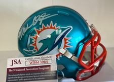 MARK CLAYTON MIAMI DOLPHINS SIGNED AUTOGRAPHED FLASH MINI HELMET JSA COA
