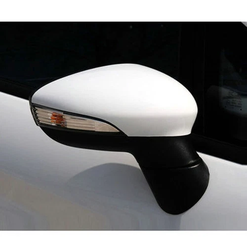 Right Passenger Side Mirror Cover Cap Trim White For Ford Fiesta MK7 2008-2017