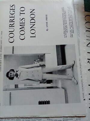 H7-2 Ephemera 1968 Article Courreges Comes To London Anne Price