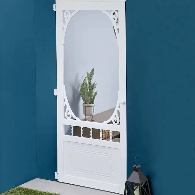  National Hardware White Screen Door hardware set Storm 16-2419 V1771 - Image 2 of 3