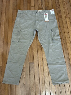 New Wrangler Five Star Regular Taper Leg Cargo Pants Beige 44 X 30
