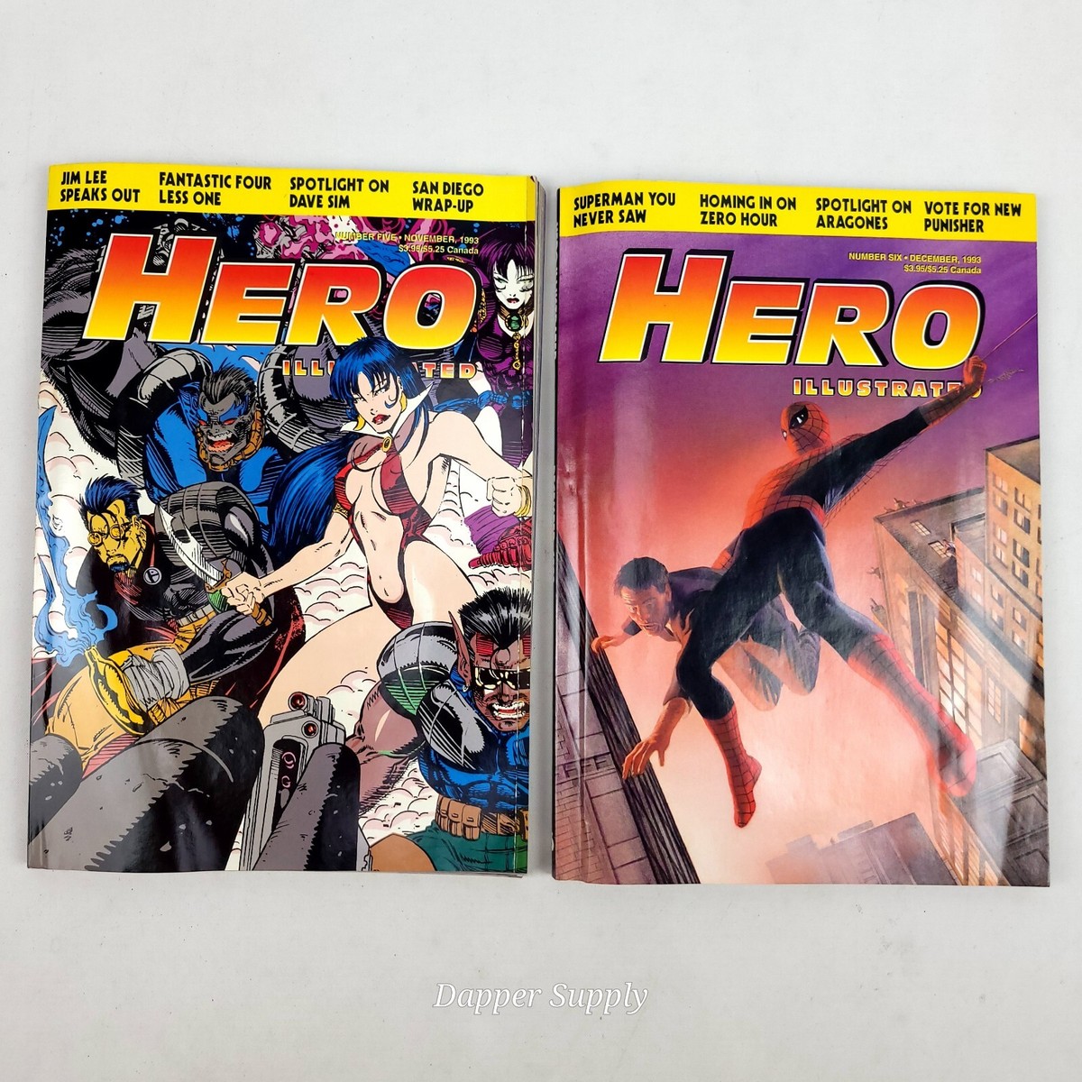 Hero Illustrated Comic Magazine (Lot of 2) 1993 Issues 5 & 6 | eBay