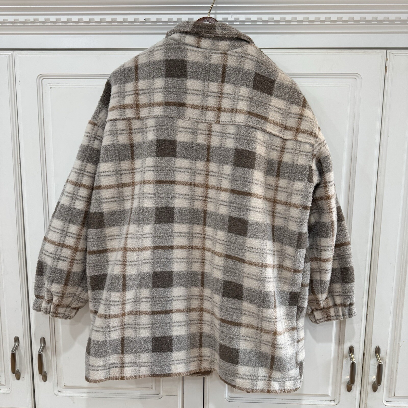 Universal Thread Shacket Womens Medium Plaid Mult… - image 6