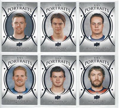 2018 UPPER DECK HOCKEY SERIES 1 ''UD PORTAITS'' COMPLETE YOUR SET