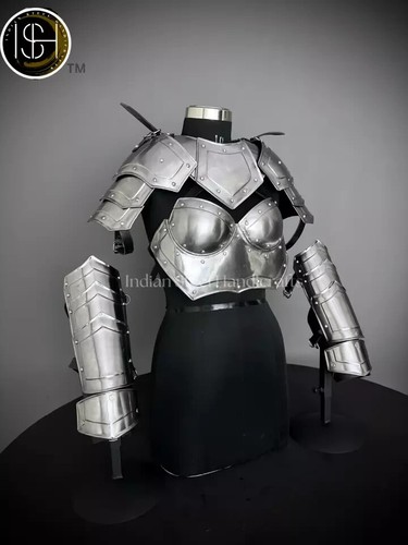 Medieval Knight Brave Lady Armor Female Fantasy Costume Cosplay Larp armor - 第 1/5 張圖片