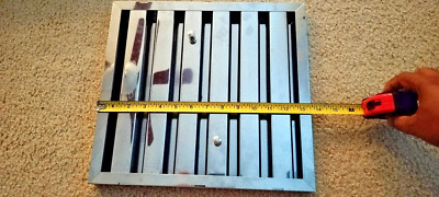 13 1/2'' X 12 5/8'' X 1'' Stainless Steel Hood Baffle Grease Filter **See Pics**