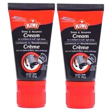kiwi black shoe polish cream shine nourish Leather boot shoe