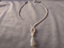 Collana Nodo Celtico Pendente Pietra Pendente Vetro Murano Artigianale Elegante 
