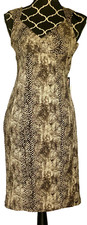 SNAP Animal Print Shift Sleeveless Dress sz 3 NWT