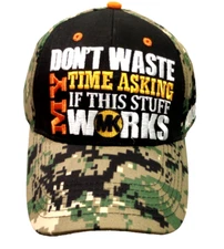 MotorKote Hat Trucker Engine Lube Friction Fighter Camo Baseball Cap Adjustable.