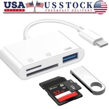 USB C TF/SD Card Reader For iPhone15 Pro/Samsung/Moto, Multifunction OTG Adapter