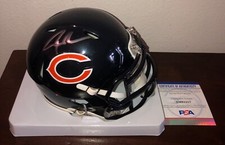 Roschon Johnson Chicago Bears Riddell Speed Signed Autographed Mini Helmet PSA C