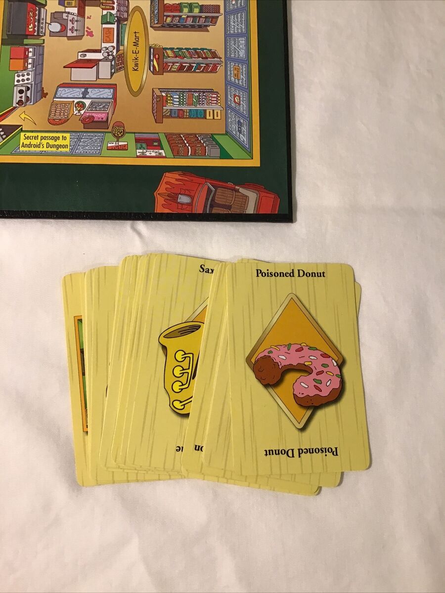 The Simpsons Clue Board Game Detective 1st Edition Pewter Pieces Complete!