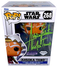 ASHLEY ECKSTEIN Signed Diamond AHSOKA FUNKO POP Star Wars Autograph JSA COA Cert