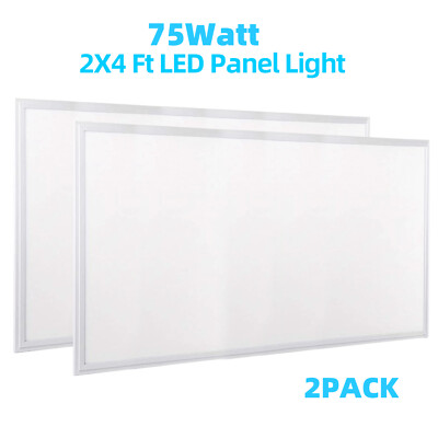 2x4FT LED Drop Ceiling Lights Fixture -75W - 2'x4' LED Flat Light Panel Daylight