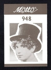 Harpo Marx Comedian Actor Brothers Vintage 1987 Motto Game Trivia Card #948