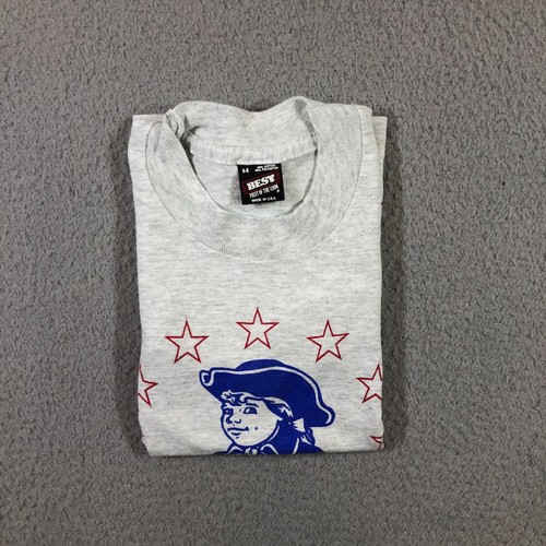 vintage Patton Patriots t shirt kids 6-8 gray single stitch 80's 90's - Picture 13 of 14