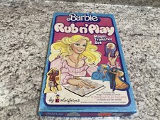 Barbie Colorforms Rub n' Play Magic Transfer Set Stand-Up Play Figures 944