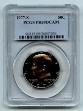 1977 S 50C Kennedy Half Dollar Proof PCGS PR69DCAM